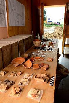 Restos prehispánicos hallados en churubusco