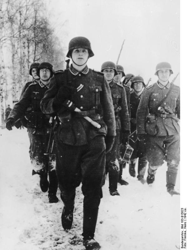 Miembros de la Wehrmacht en el Frente oriental en 1942.