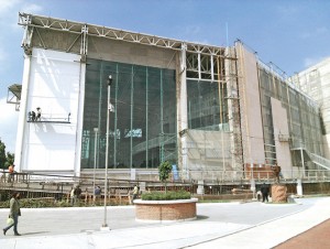 Teatro que está sobre restos arqueológicos